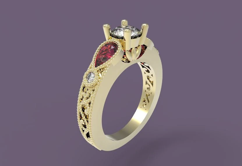 ring 3D Print Model .c4d .max .obj .3ds .fbx .stl .blend 