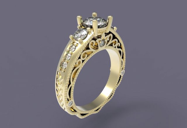 ring Modelo de Impressão 3D .c4d .max .obj .3ds .fbx .stl .blend 