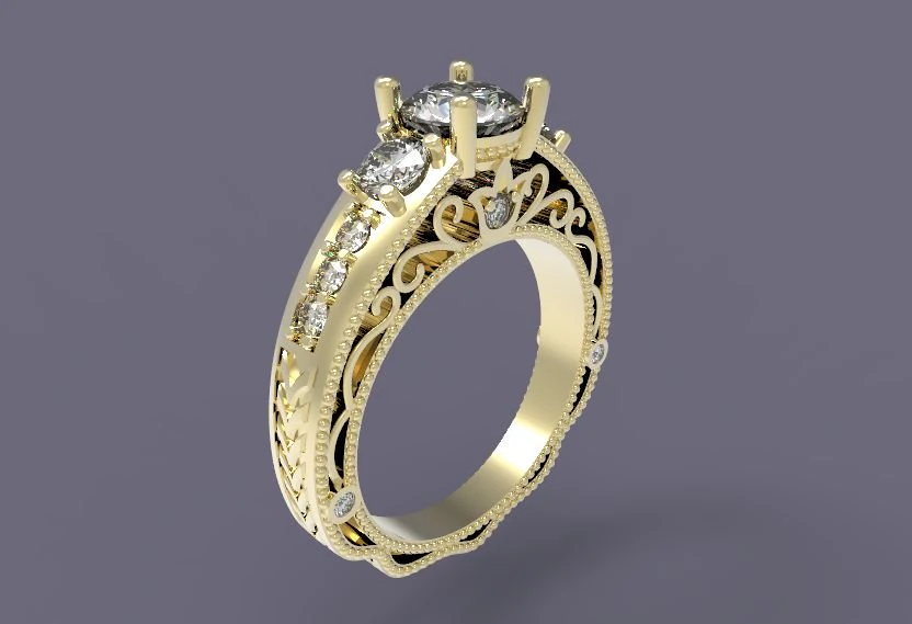 ring 3D Print Model .c4d .max .obj .3ds .fbx .stl .blend 