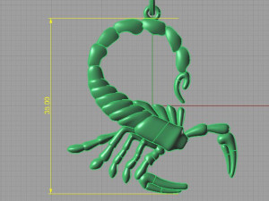 scorpio pendant Model do druku 3D