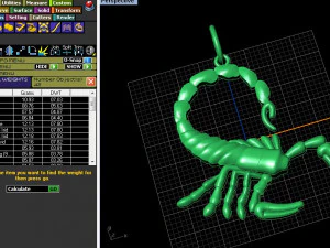 кулон скорпион 3D Принт Модель