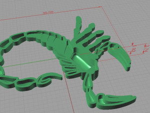 scorpio pendant Model do druku 3D