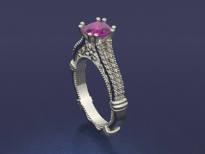 engagement ring 3Dプリントモデル