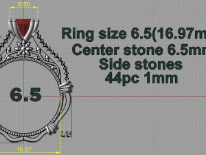 engagement ring 3Dプリントモデル