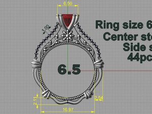 engagement ring 3Dプリントモデル