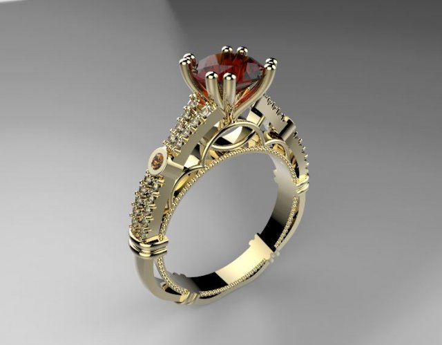 ring 3Dプリントモデル .c4d .max .obj .3ds .fbx .stl .blend