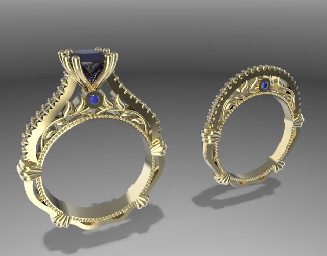 ring and band 3D प्रिंट मॉडल .c4d .max .obj .3ds .fbx .stl .blend 