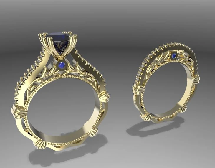 ring and band 3D Print Model .c4d .max .obj .3ds .fbx .stl .blend