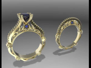 リングとバンド 3Dプリントモデル