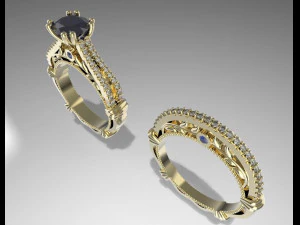ring and band 3D Print Model
