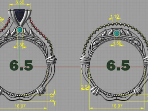 ring and band 3D प्रिंट मॉडल
