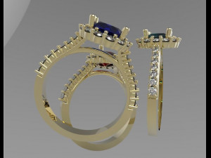 3 rings 3Dプリントモデル