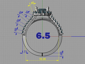 3 rings 3Dプリントモデル