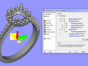 3 rings 3Dプリントモデル