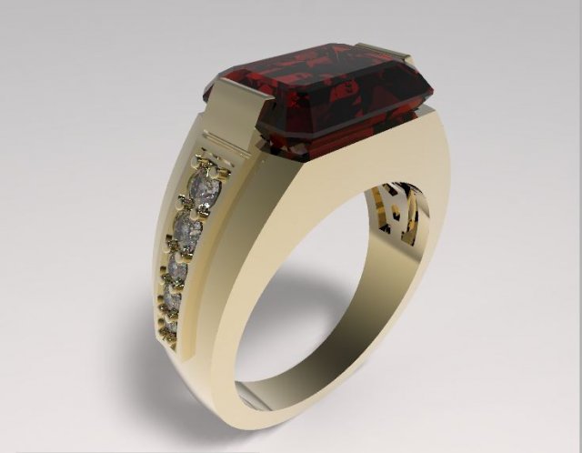 ring 3Dプリントモデル .c4d .max .obj .3ds .fbx .stl .blend 