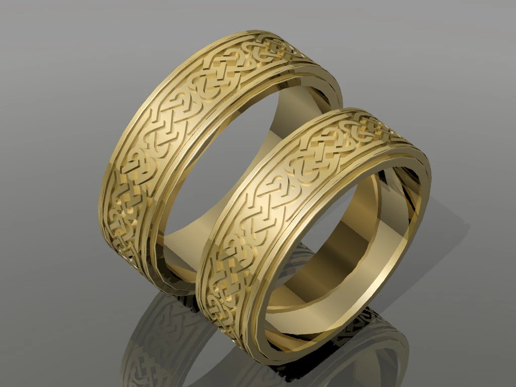 wedding bands 3D Print Model .c4d .max .obj .3ds .fbx .stl .blend 