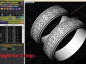 wedding bands 3D printmodel