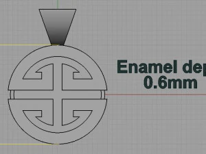 ペンダント 3Dプリントモデル