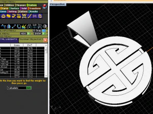 ペンダント 3Dプリントモデル