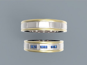 wedding bands Modèles 3D en vedette