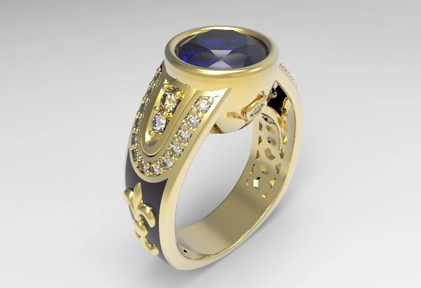 ring 3D Print Model .c4d .max .obj .3ds .fbx .stl .blend 