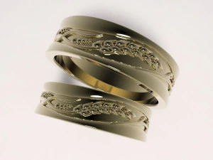 結婚指輪 3Dプリントモデル