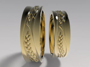 wedding rings 3D Print Model