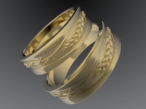 wedding rings 3D Принт Модель