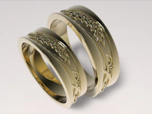 wedding rings 3D Print Model