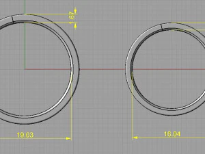 wedding rings 3D Print Model