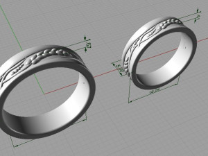 wedding rings 3D Принт Модель