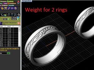 wedding rings 3D Print Model