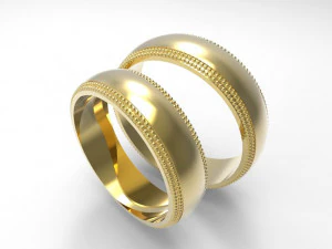 wedding rings 3D Print Model