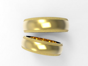 wedding rings 3D Print Model