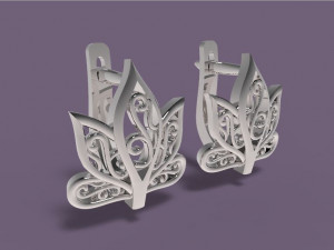 earrings 3D Print Model