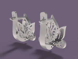 earrings 3D Print Model