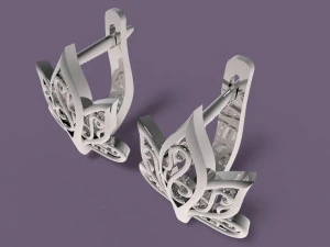 earrings 3D Print Model