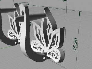 anting-anting Model Cetak 3D