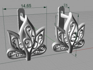 anting-anting Model Cetak 3D