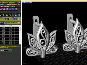 anting-anting Model Cetak 3D