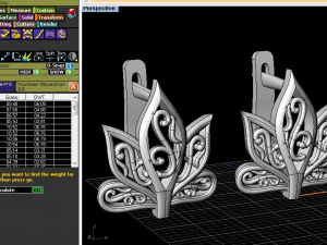 earrings 3D Print Model