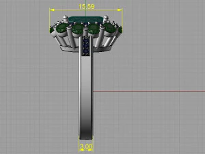 ring and earrings 3D Print Model