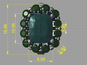ring and earrings 3D 打印模型