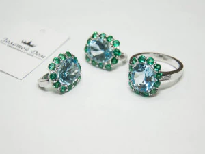 ring and earrings 3D Print Model