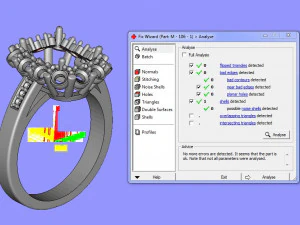 ring and earrings 3D Print Model