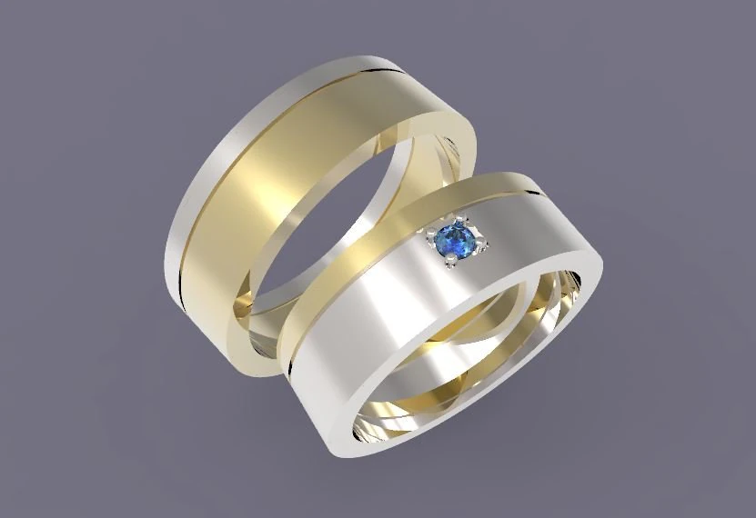 wedding rings 3D Print Model .c4d .max .obj .3ds .fbx .stl .blend