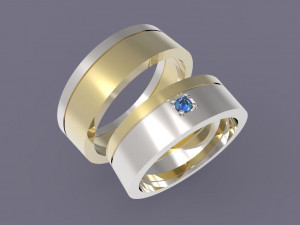 wedding rings 3D Print Model