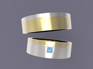 wedding rings 3Dプリントモデル