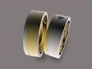 wedding rings 3Dプリントモデル