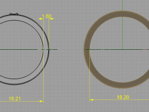 wedding rings 3Dプリントモデル